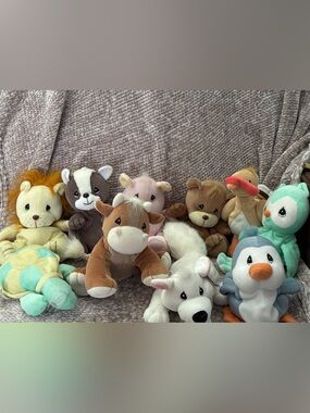 Precious Moments Tender Tails ENESCO Bean Bag Plush Animal Lot of 10 3 With Tags